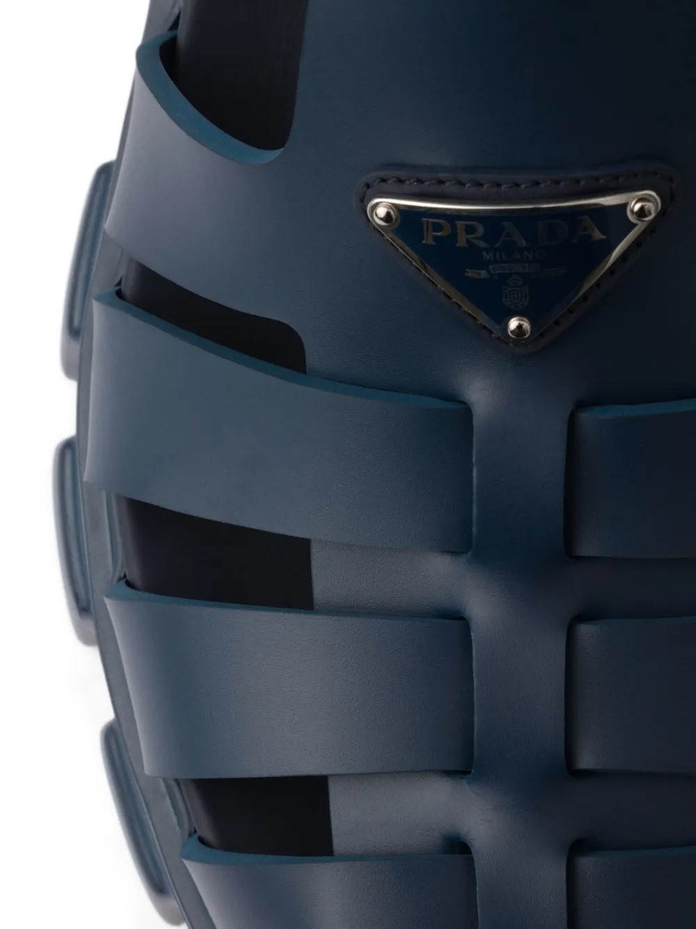 Prada Monolith チャンキーストラップ サンダル | ブルー