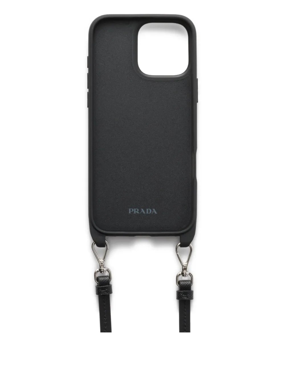 Prada iPhone 16 Pro Max hoesje met borduurwerk Blauw