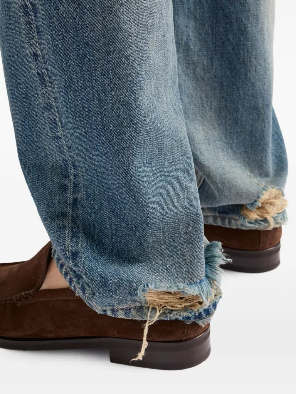 Prada logo-patch Jeans | Blue | FARFETCH