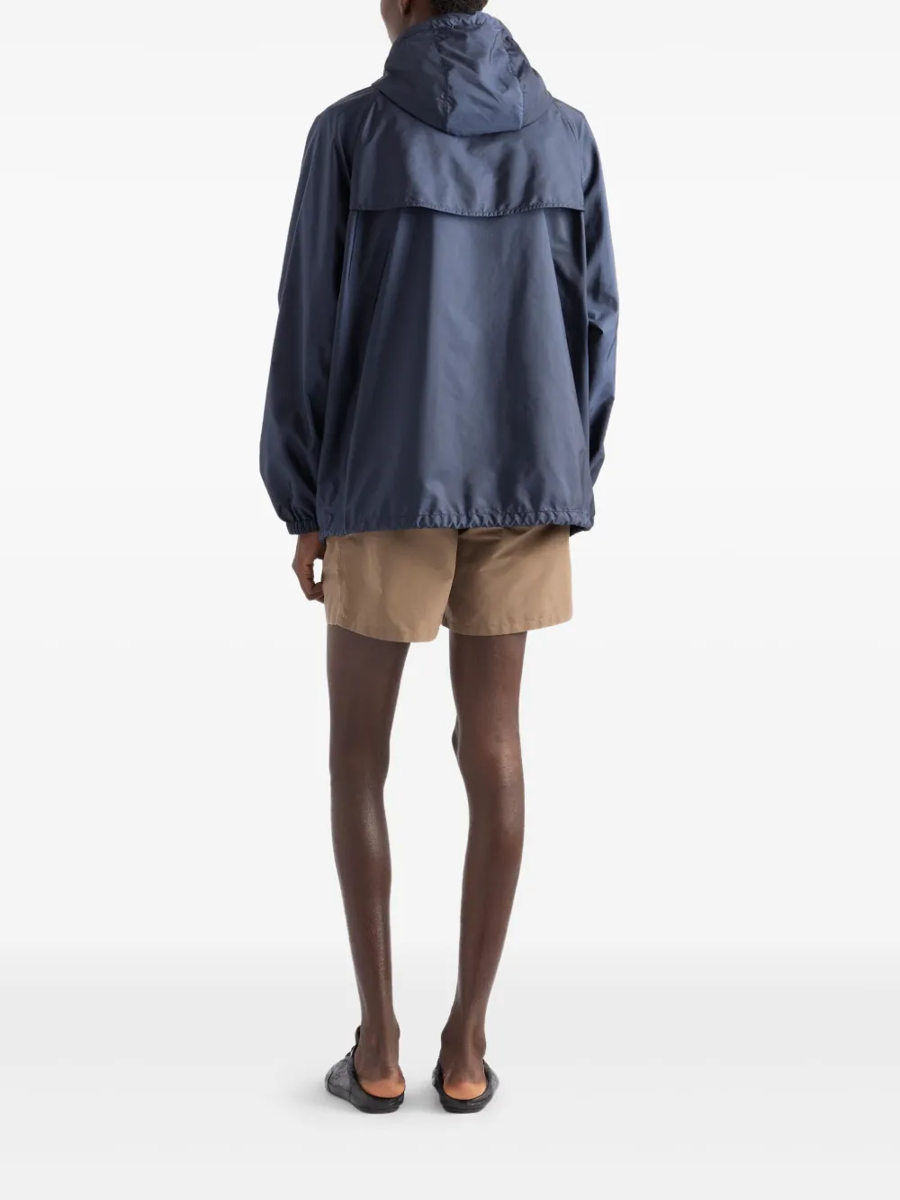 Prada Re-Nylon donsjack Blauw