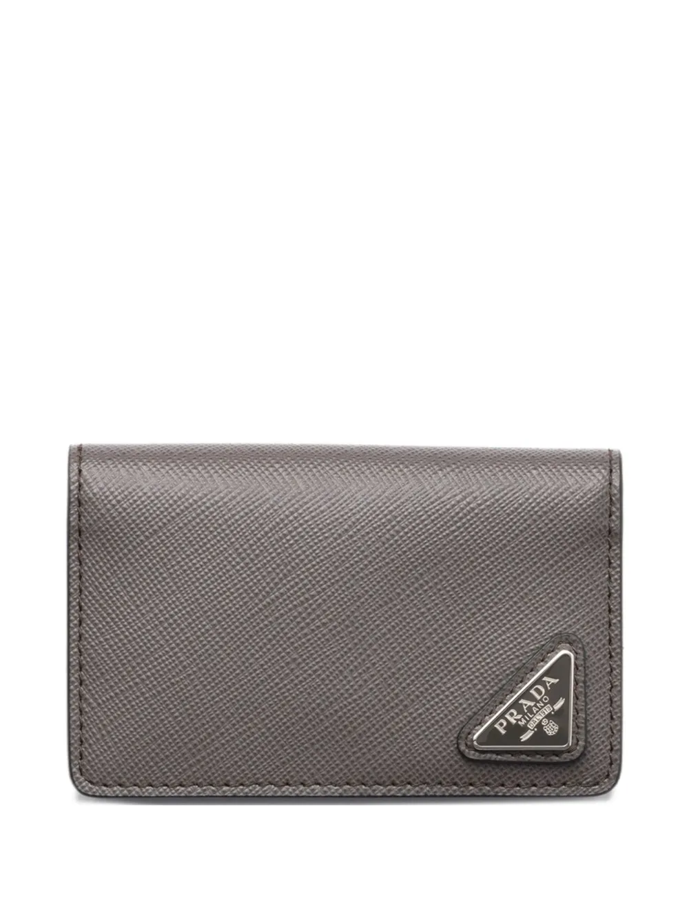 Prada Saffiano leren portemonnee Grijs