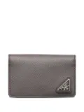 Prada Saffiano leather card holder - Grey