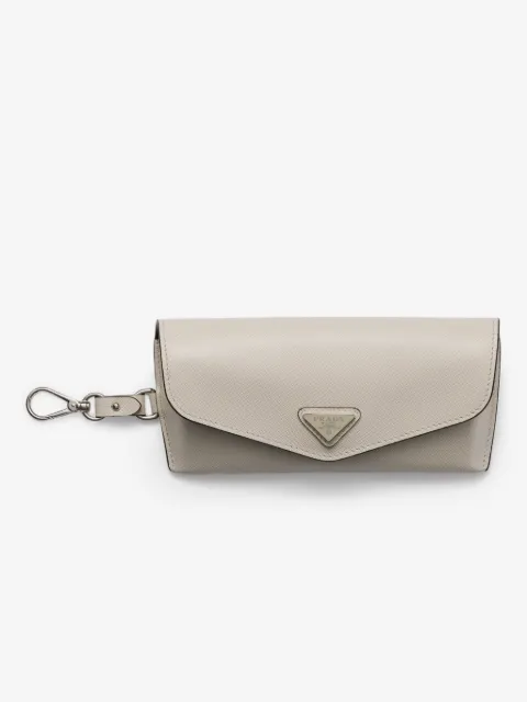 Prada Eyewear funda para lentes con logo triangular