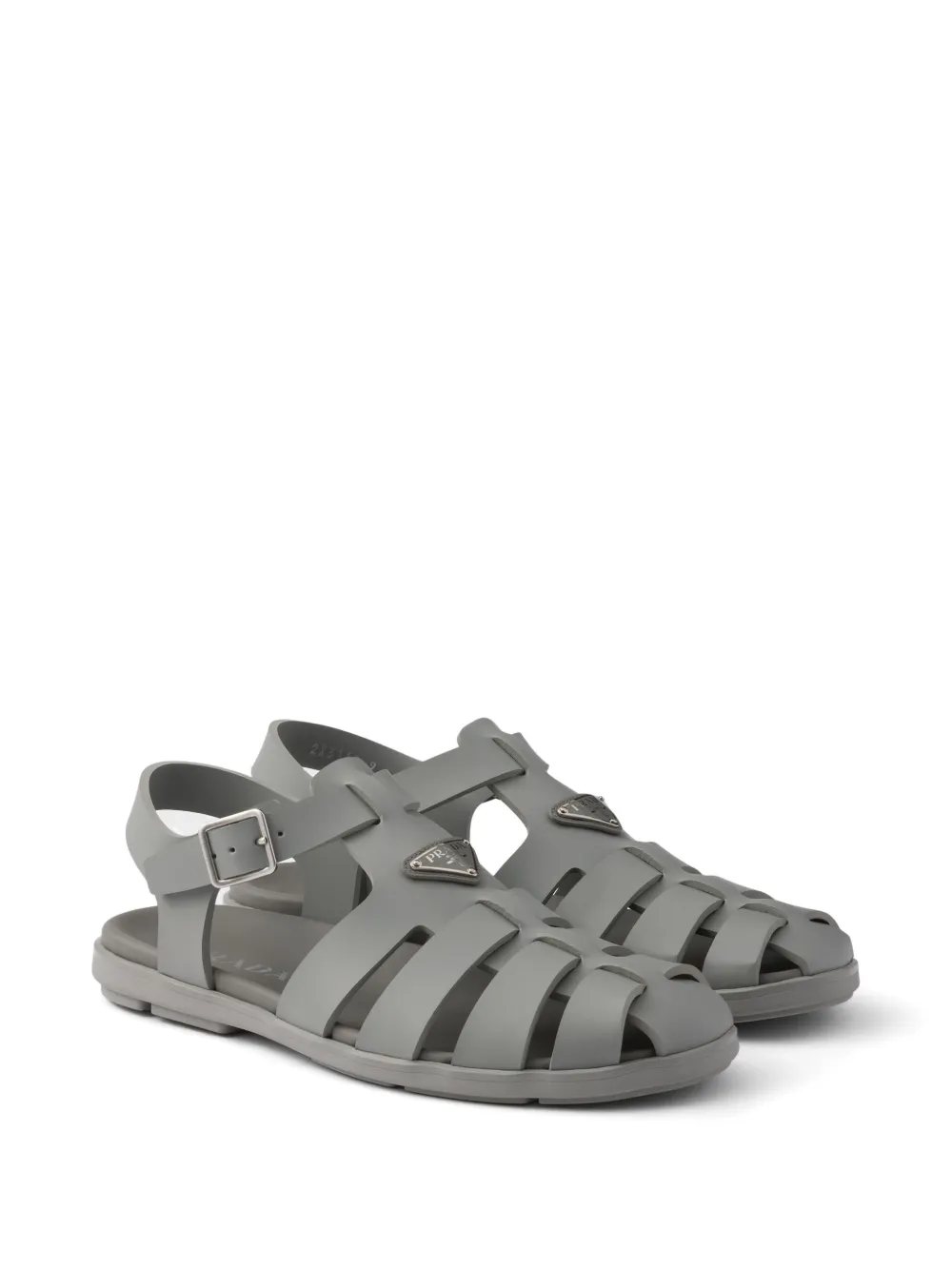 Prada Sandalen met bandjes - Grijs