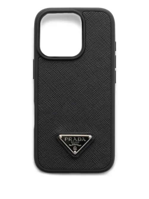Coque d'iPhone 16 Pro texturée - Prada - Modalova
