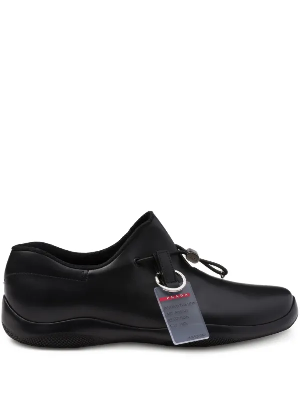Prada Toblach スリッポンスニーカー | ブラック | FARFETCH JP