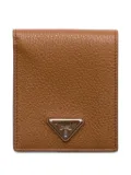 Prada grained leather wallet - Brown