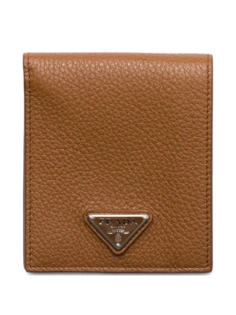 Prada grained leather wallet