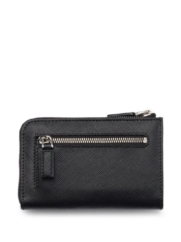 Prada Portachiavi In Pelle Saffiano | Nero | FARFETCH IT
