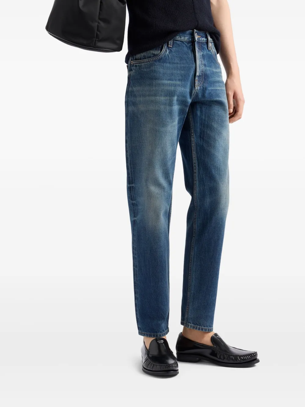 Prada Selvedge straight jeans Blauw