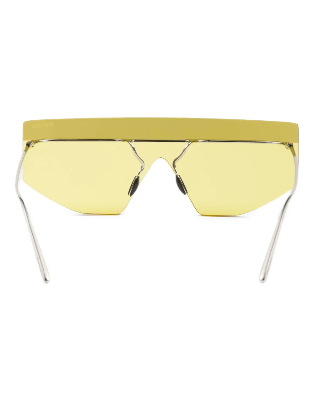 Prada Eyewear Runway zonnebril met getinte glazen Geel