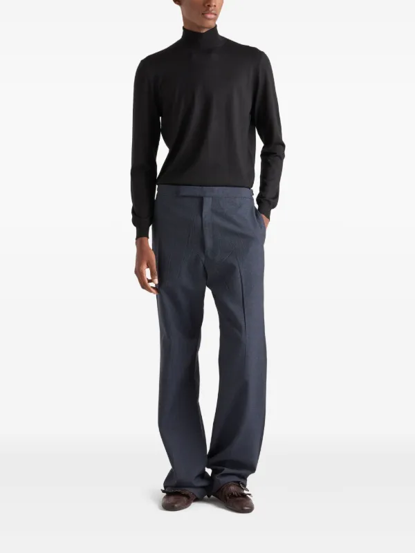 Prada Turtleneck Sweater | Black | FARFETCH GR