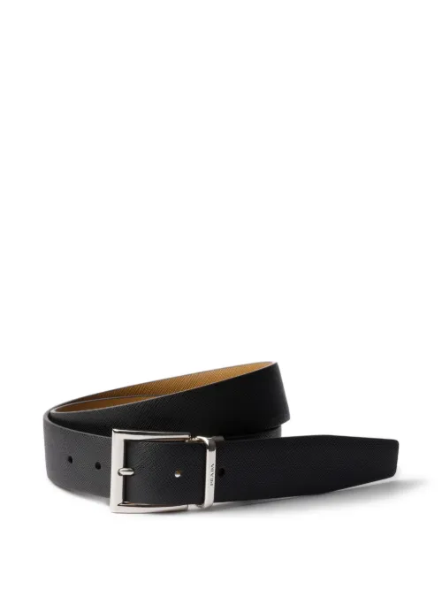 Prada ceinture texturée - Noir - Prada - Modalova
