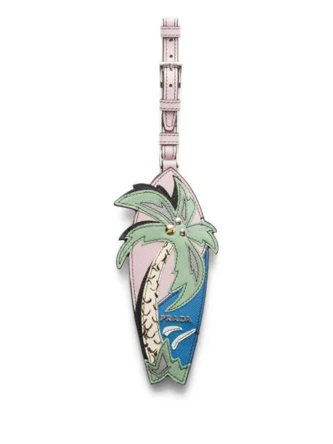 Prada palm tree name tag