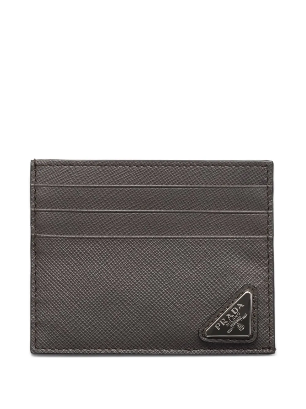 Prada Pasjeshouder met textuur Grijs
