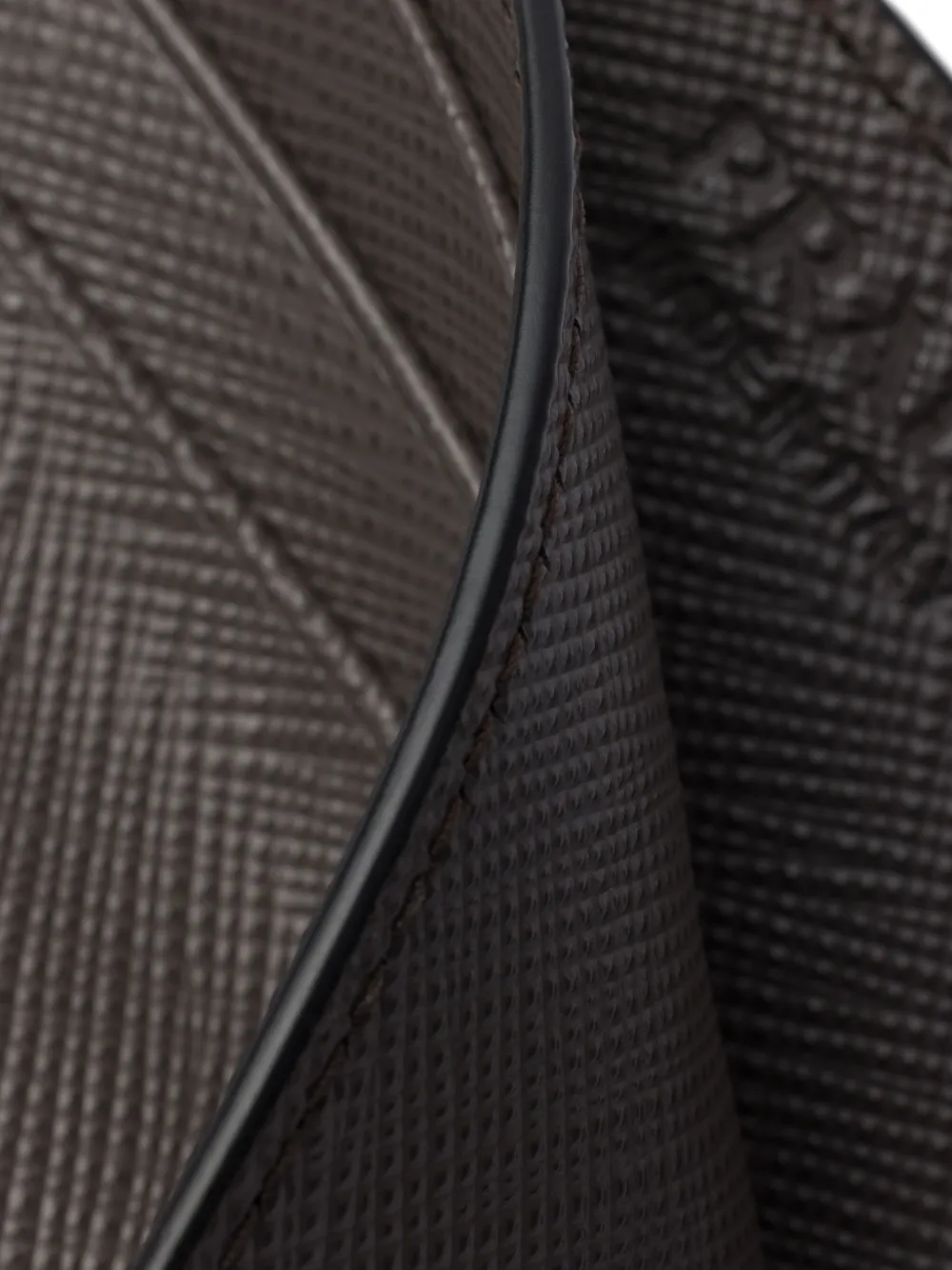 Prada Pasjeshouder met textuur Grijs