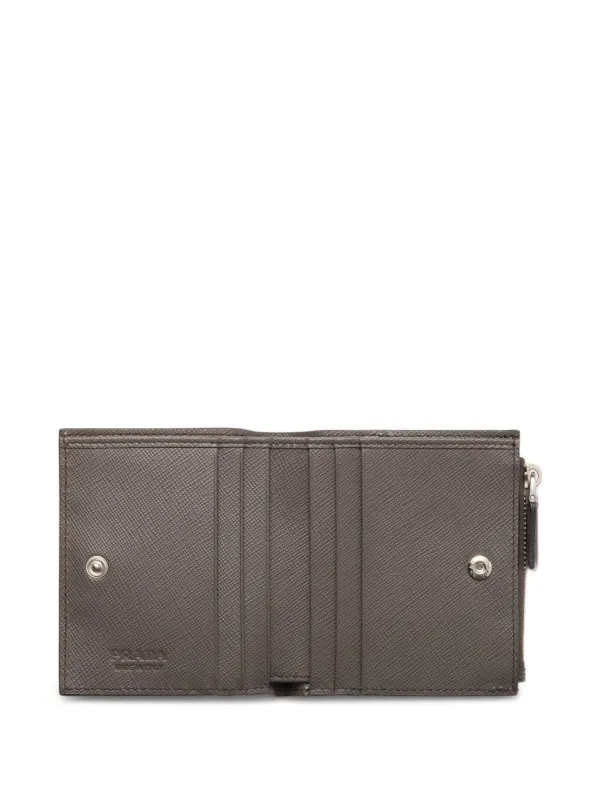 Prada サフィアーノレザー財布 | グレー | FARFETCH JP