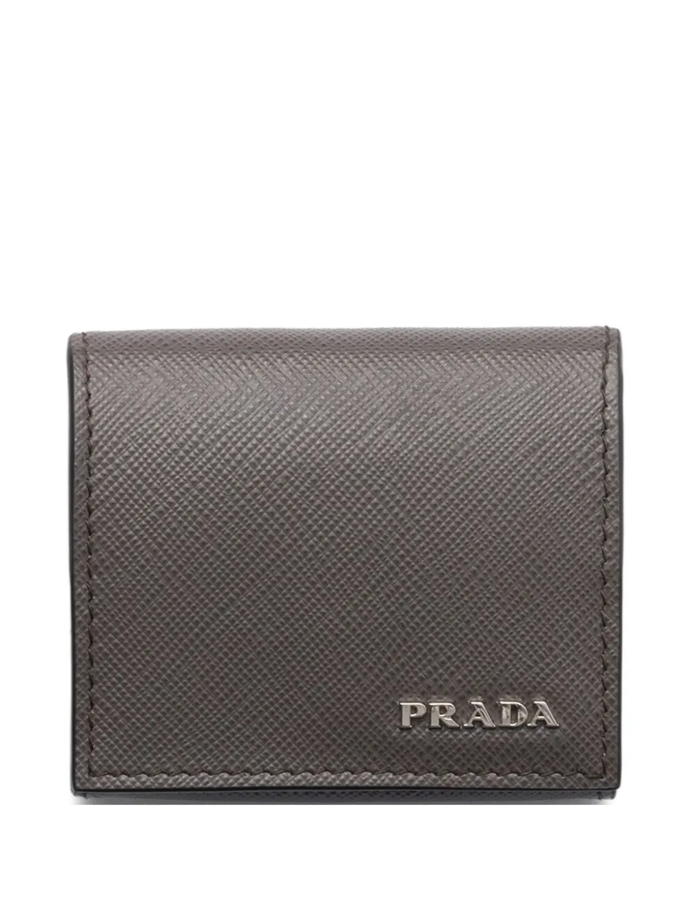 Prada porte-cartes en cuir Saffiano | gris | Image 1