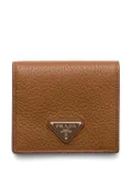 Prada textured leather wallet - Brown