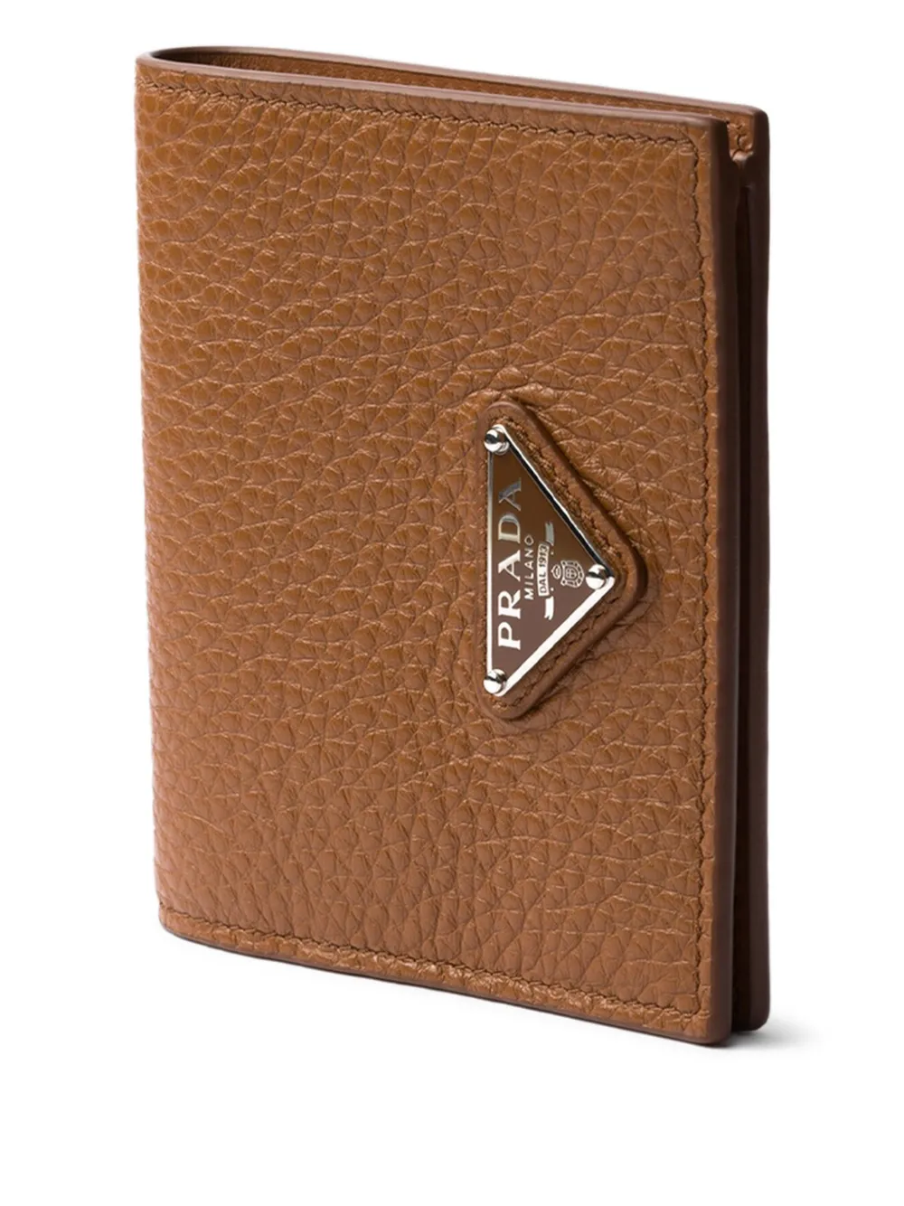 Prada Leren portemonnee Bruin