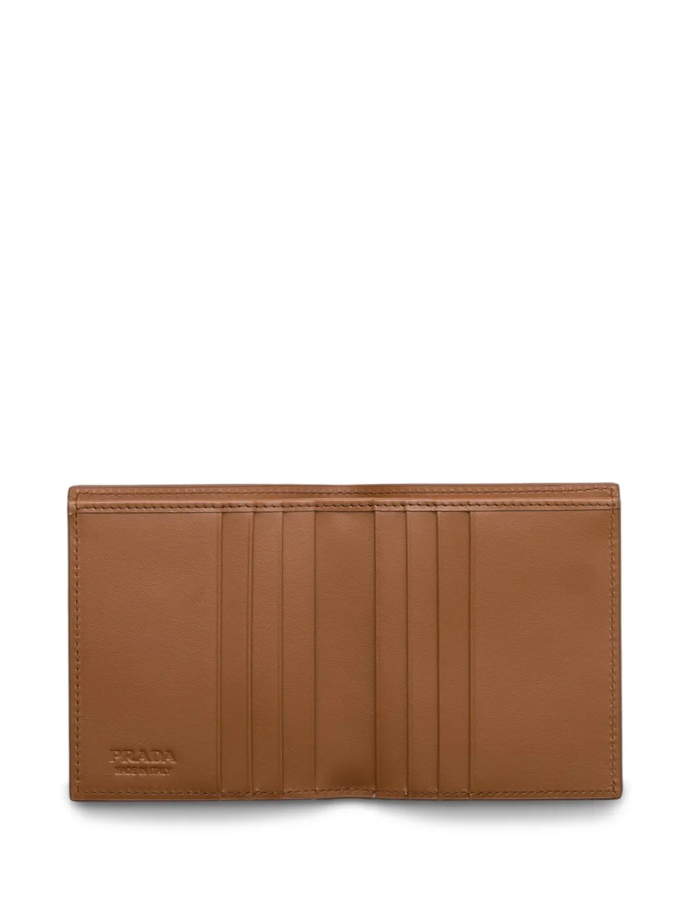 Prada Leren portemonnee Bruin