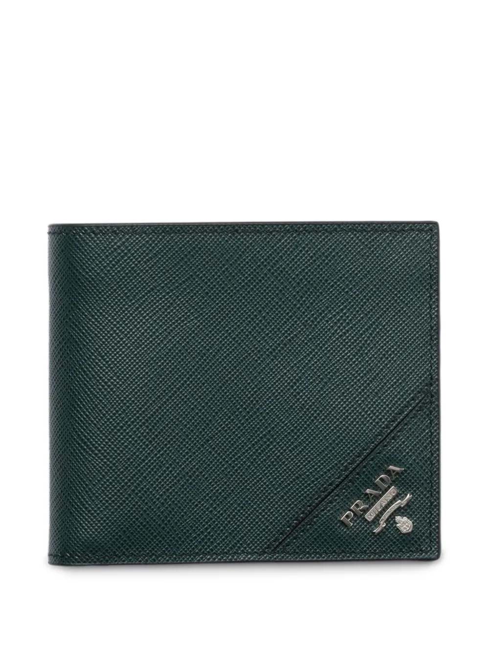 Prada Leren portemonnee Groen