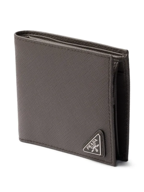 Prada 二つ折り財布 | グレー | FARFETCH JP