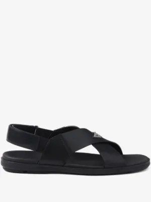 Ferragamo Murray Leather Sandals | Black | FARFETCH UK display picture 3