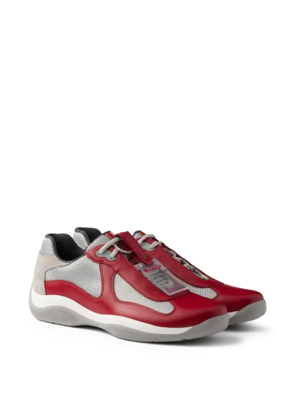 Prada America's Cup Sneakers | Red | FARFETCH