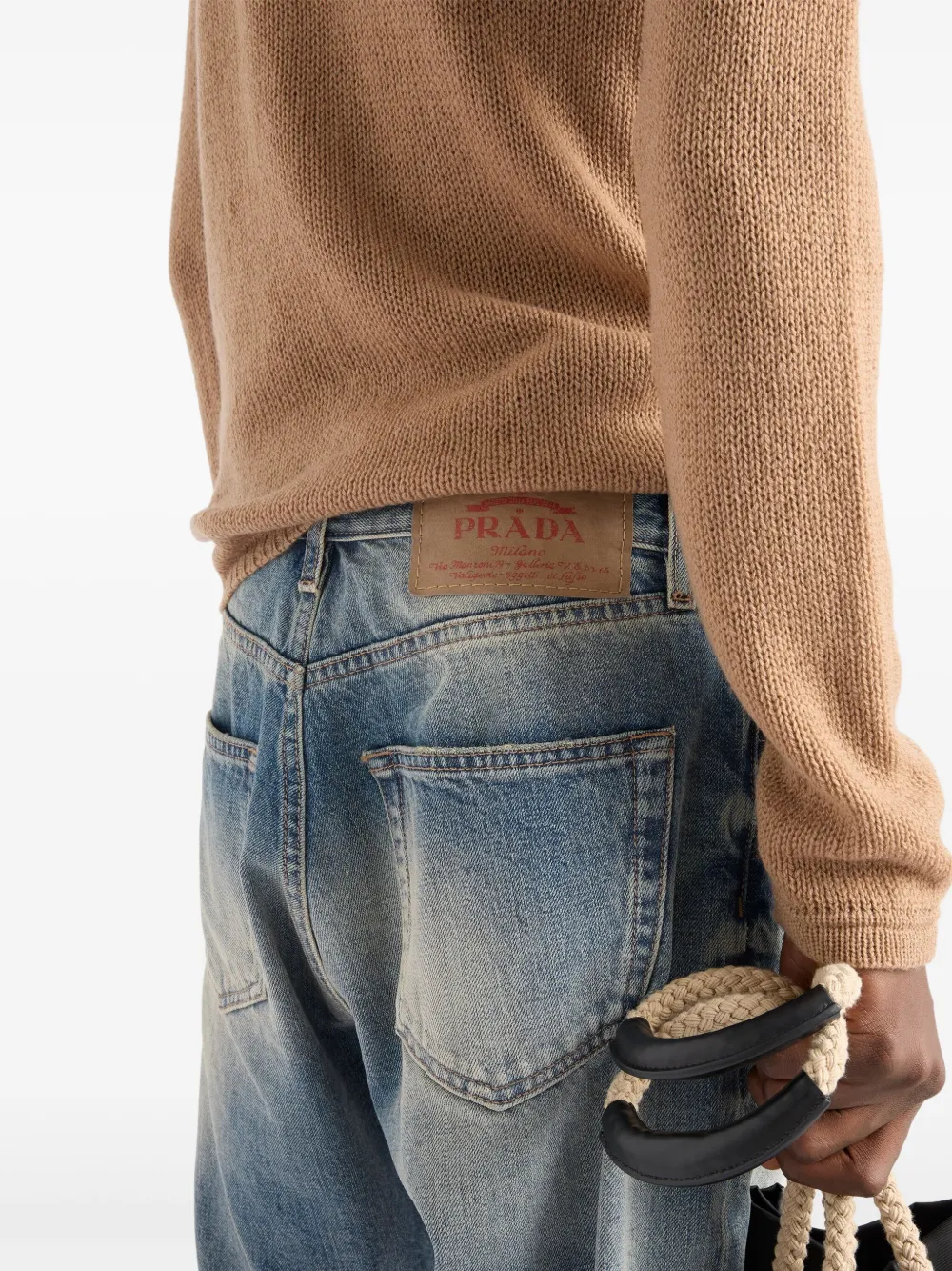 Prada Denim bermuda shorts Blauw