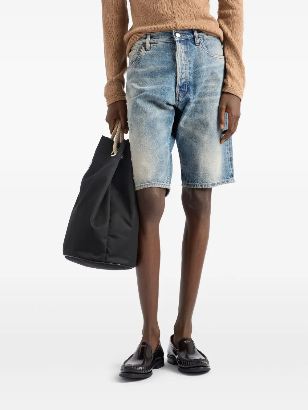 Prada Denim bermuda shorts Blauw