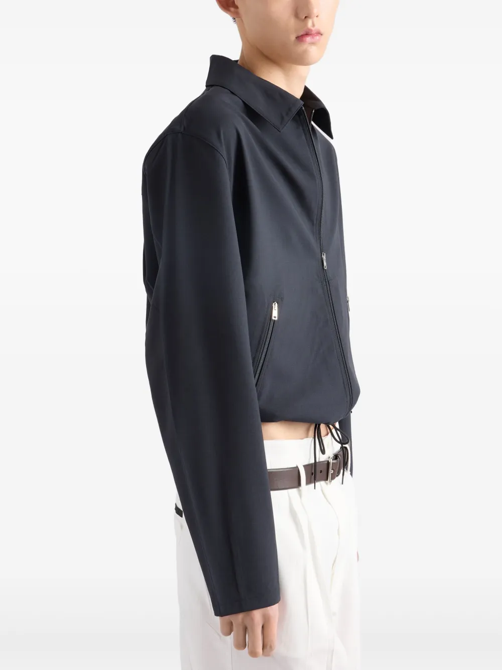 Prada Wollen jack Blauw