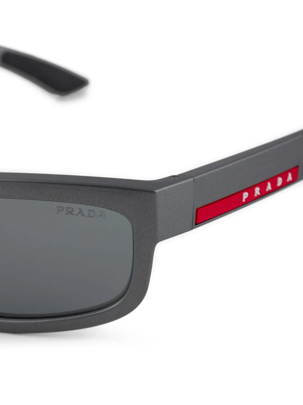 Prada Eyewear Linea Rossa zonnebril Zilver