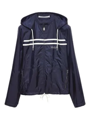 【希少】PRADA 中央ジッパー開閉 スエード ブルゾン ジャケット Prada スエード ジャケット | ブルー | FARFETCH JP