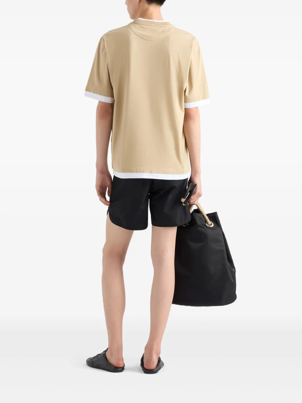 Prada Katoenen T-shirt Bruin