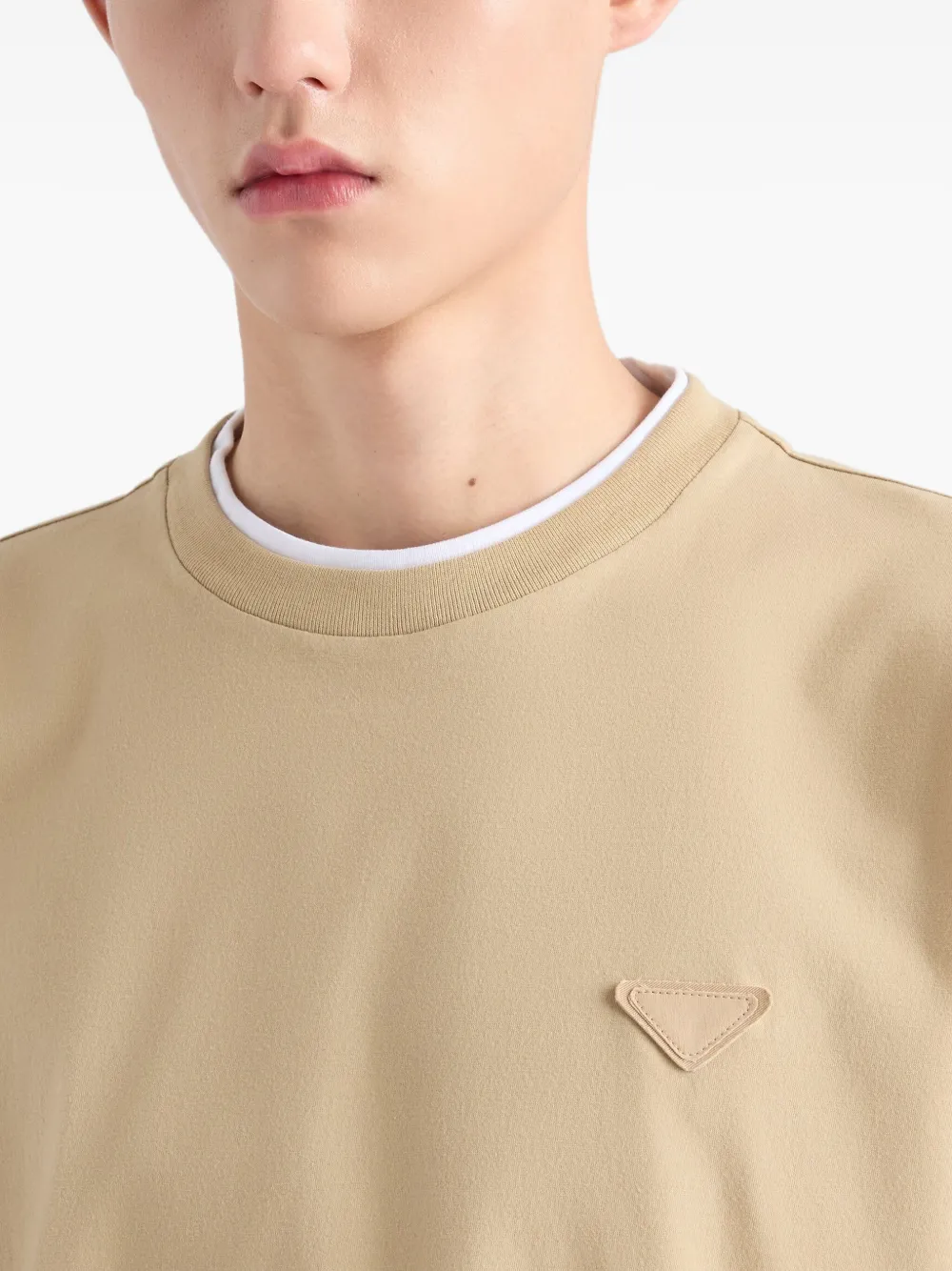 Prada Katoenen T-shirt Bruin