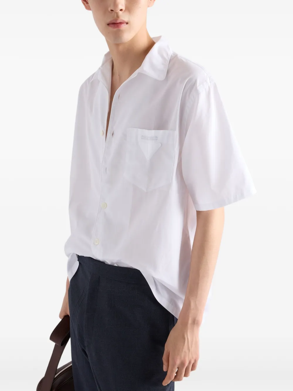 Prada Katoenen bowlingshirt Wit