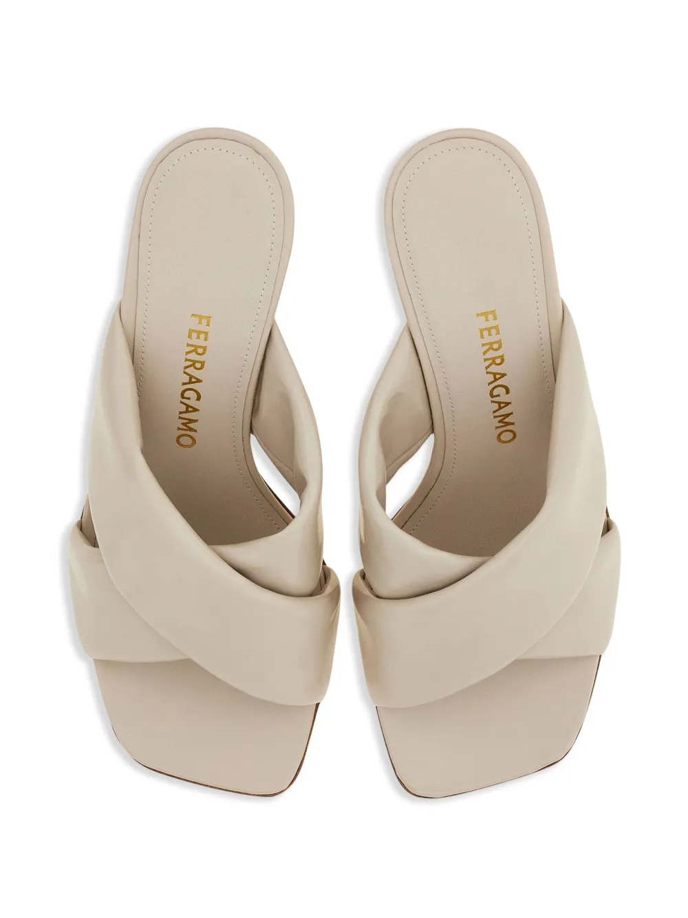 Ferragamo crossover-strap sandals Neutrals