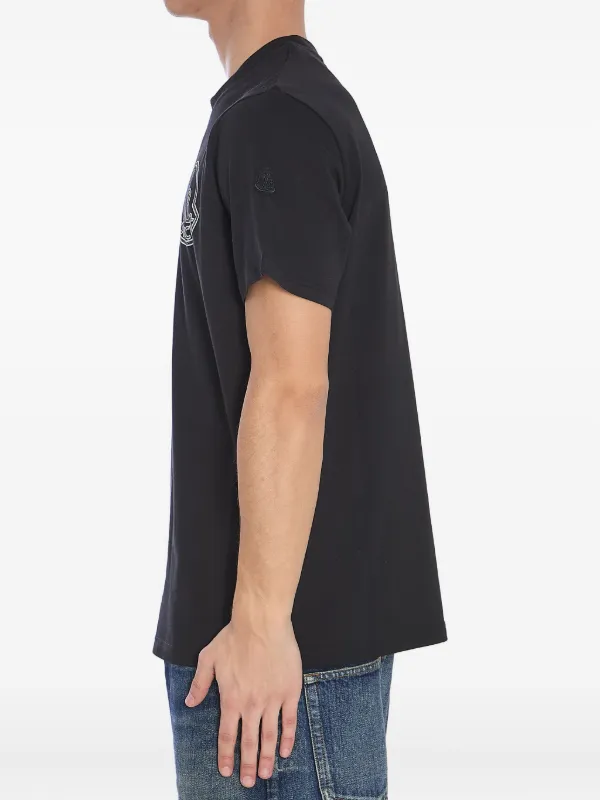 【関税込み】Moncler ブラック ロゴパッチ Tシャツ 関税込み】Moncler ブラック ロゴパッチ Tシャツ 3枚セット