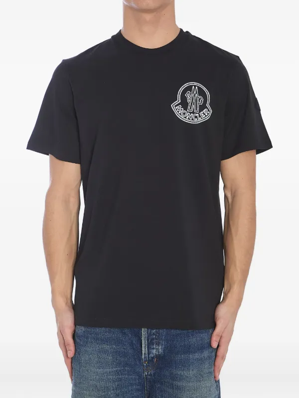 数量限定！在庫処分セール 売り切れ御免 ロゴ Moncler Tシャツ JP FARFETCH | ブラック | トップス