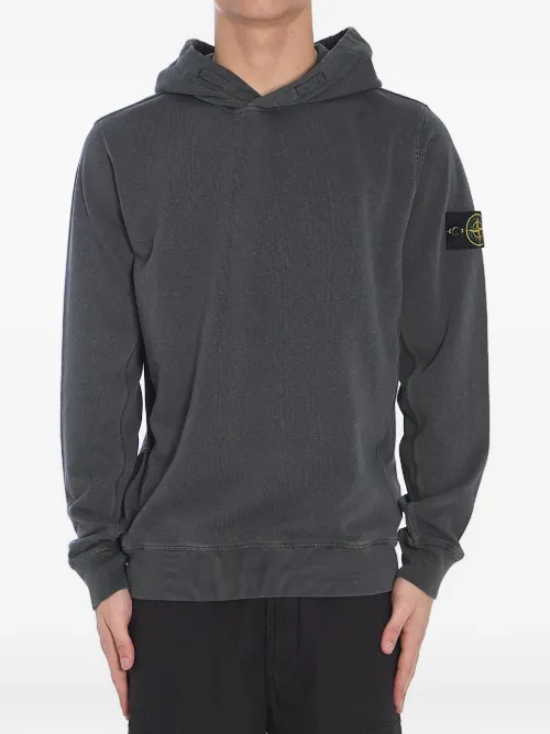 Stone Island hoodie en coton - Gris - Stone Island - Modalova