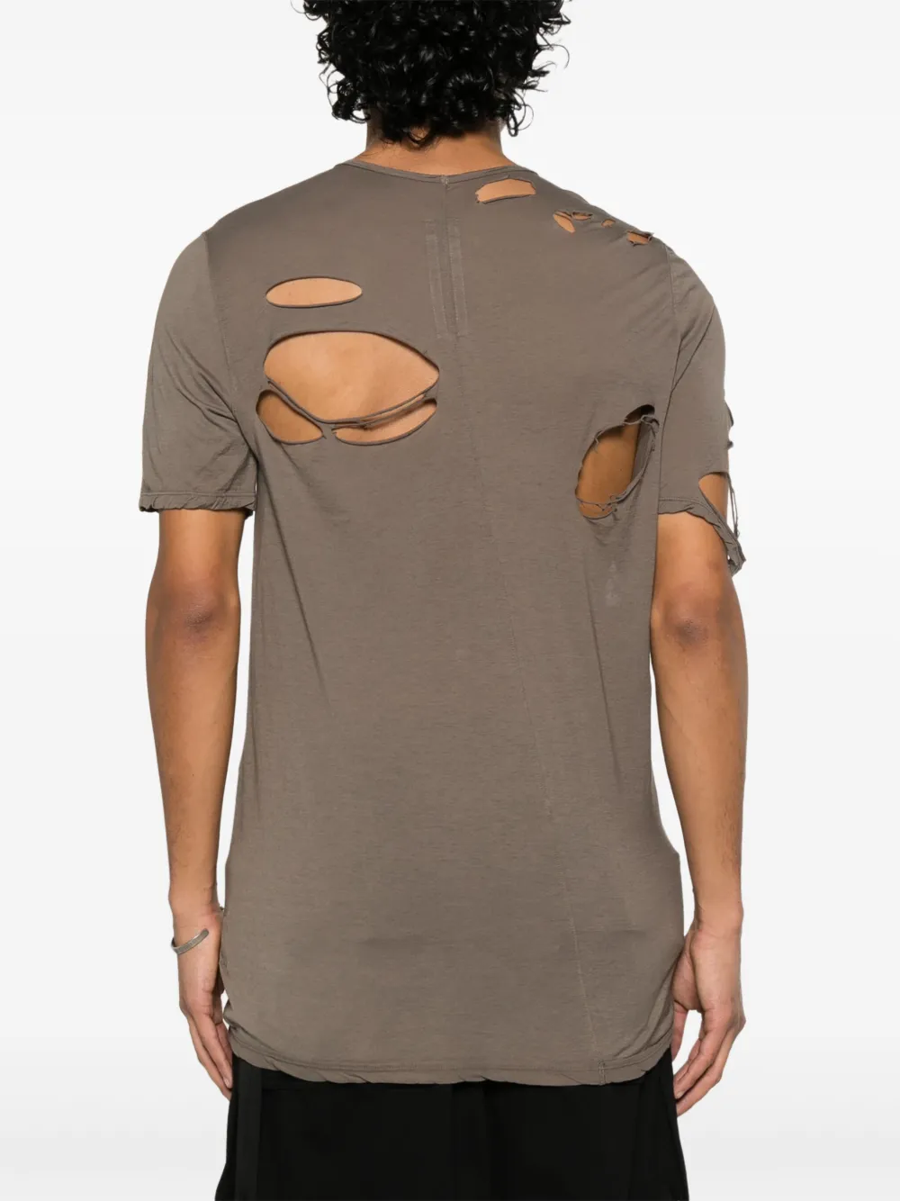 Shop Rick Owens Drkshdw Level T T-shirt In Brown
