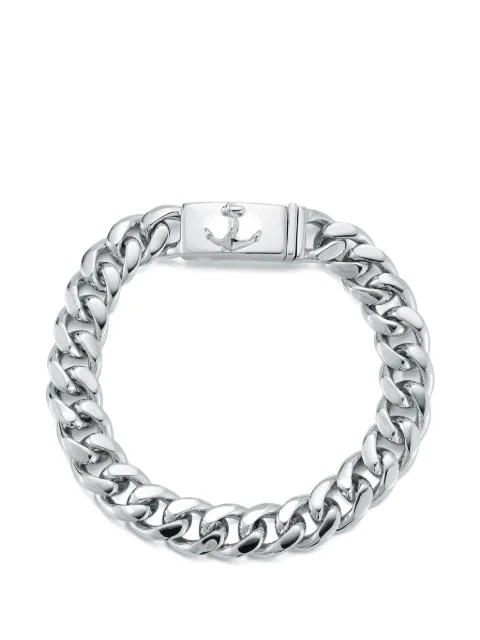 Mateo anchor-lock cuban-link chain bracelet