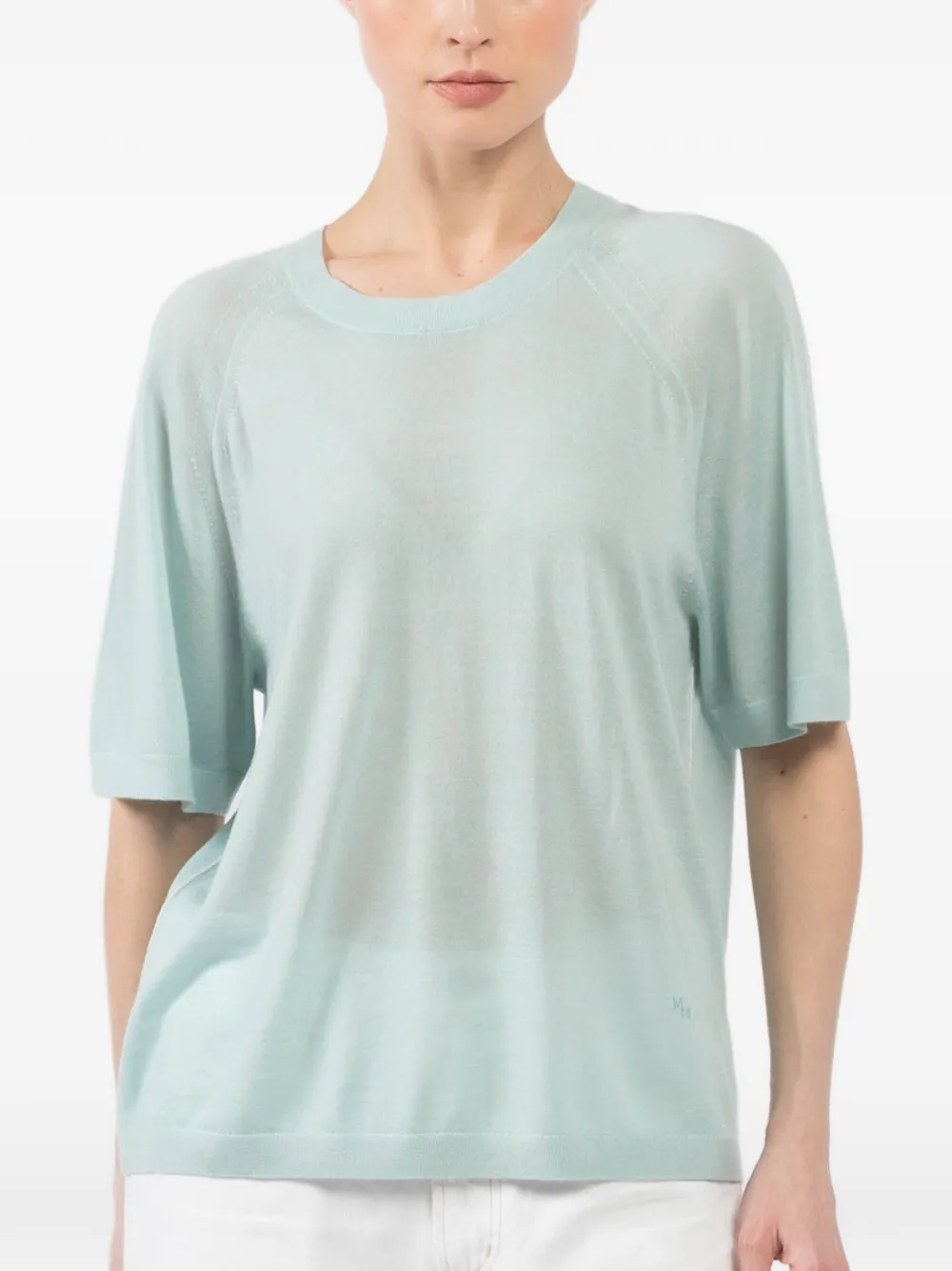 Maria McManus raglan-sleeve T-shirt - Blu