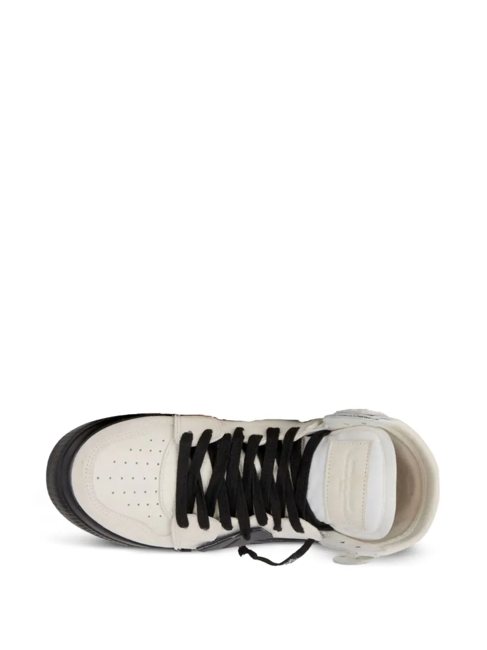 Off-White High Top Vulcanized "White Black" sneakers