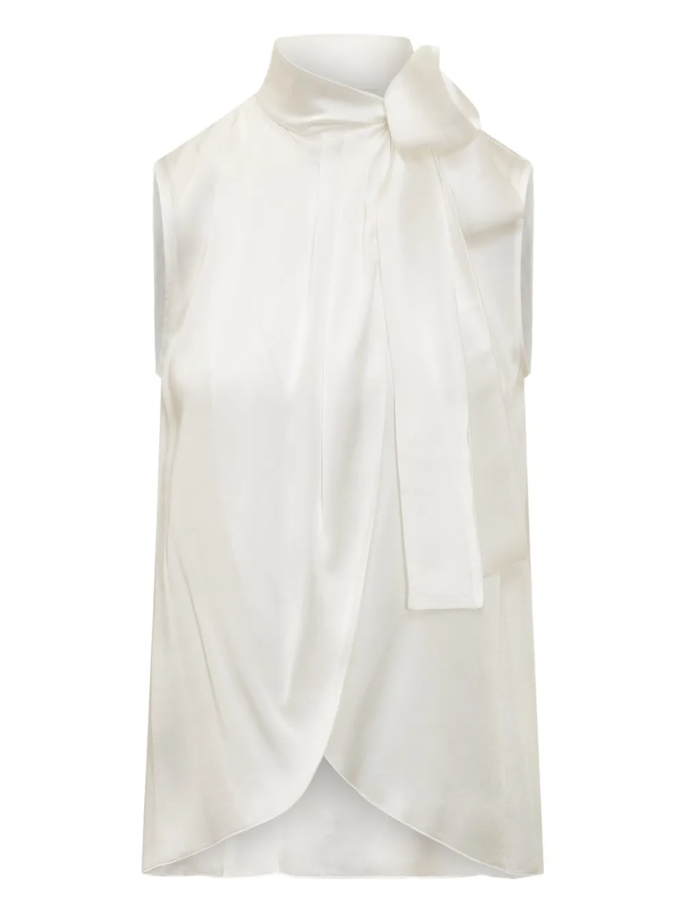Alberta Ferretti satin blouse | White | Image 1