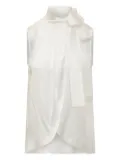 Alberta Ferretti satin blouse - White