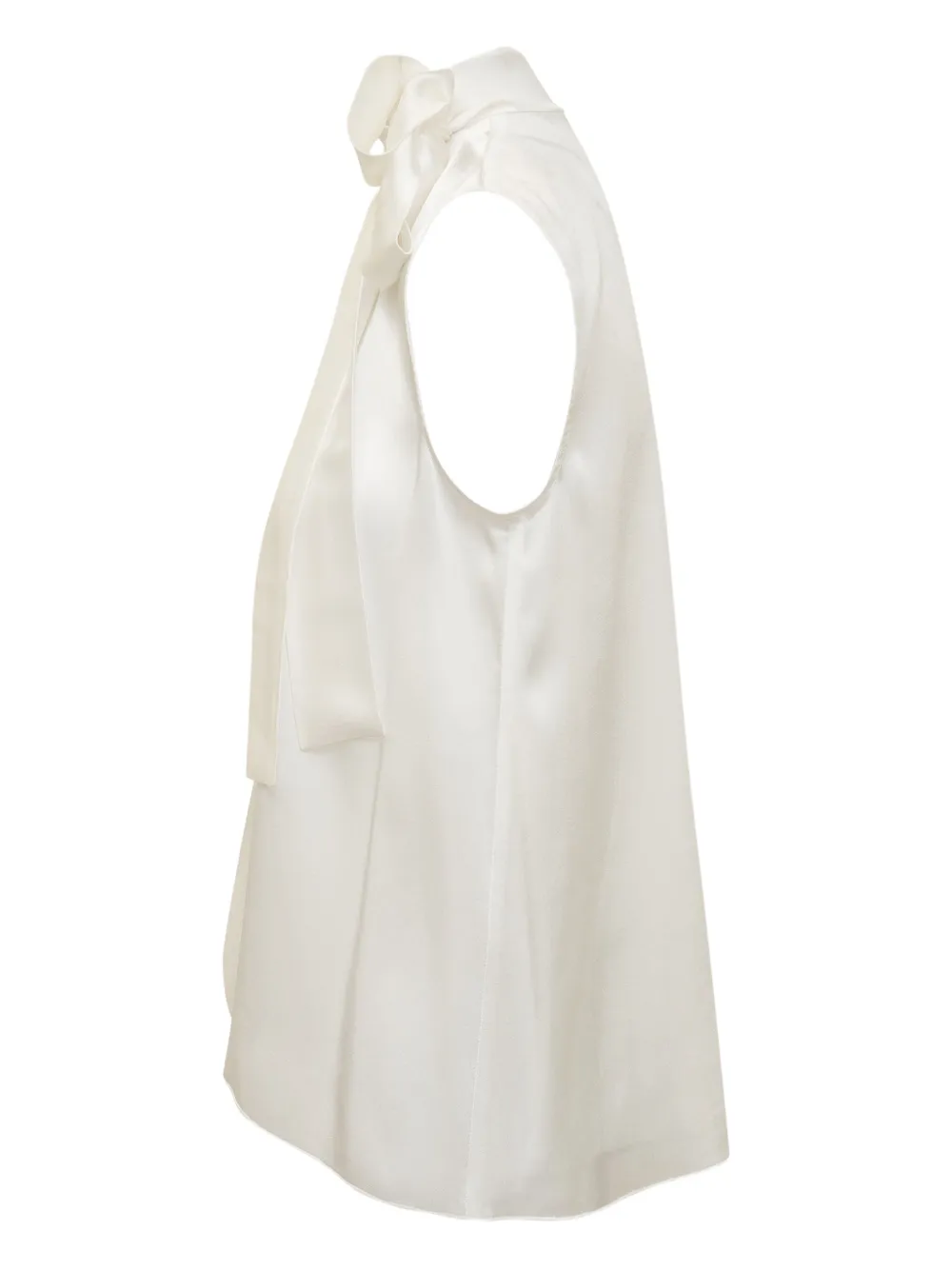 Alberta Ferretti Satijnen blouse Wit