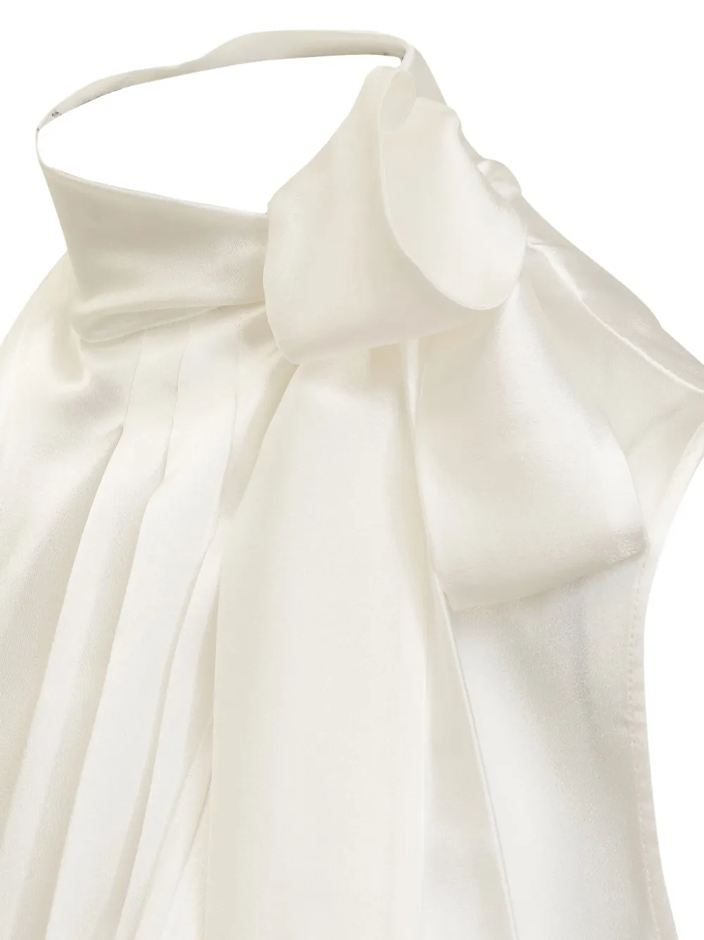 Alberta Ferretti Satijnen blouse Wit