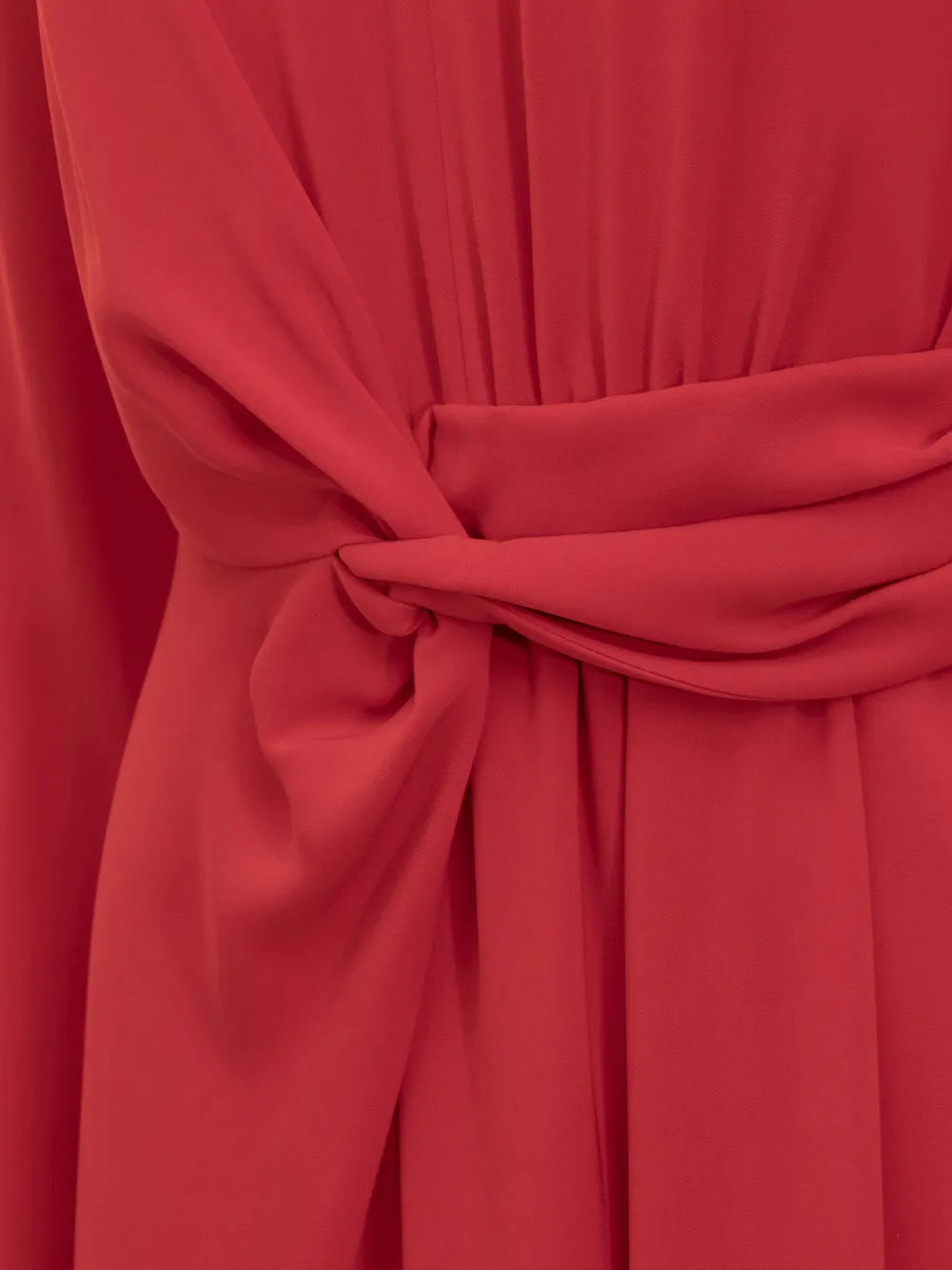 Max Mara Midi-jurk met V-hals Rood